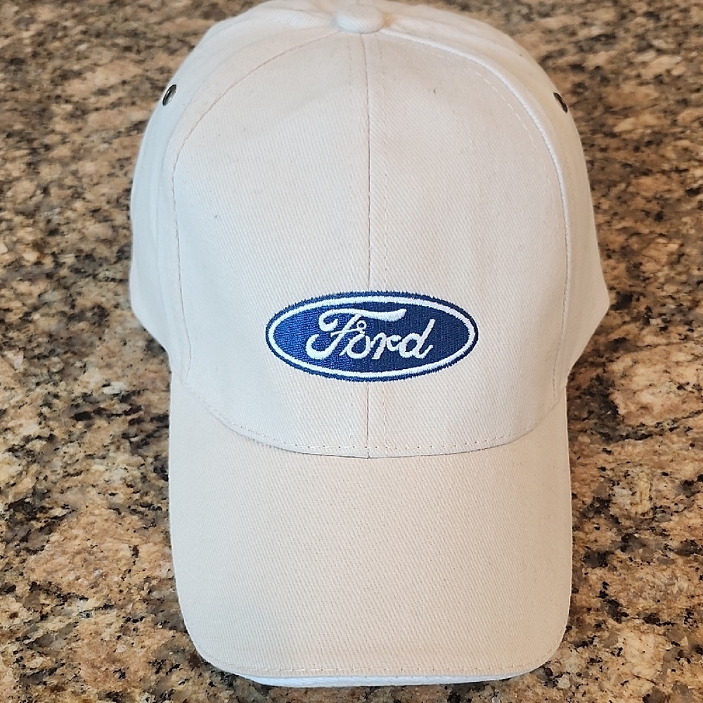 Ford Cream Cap‎ with Blue Logo